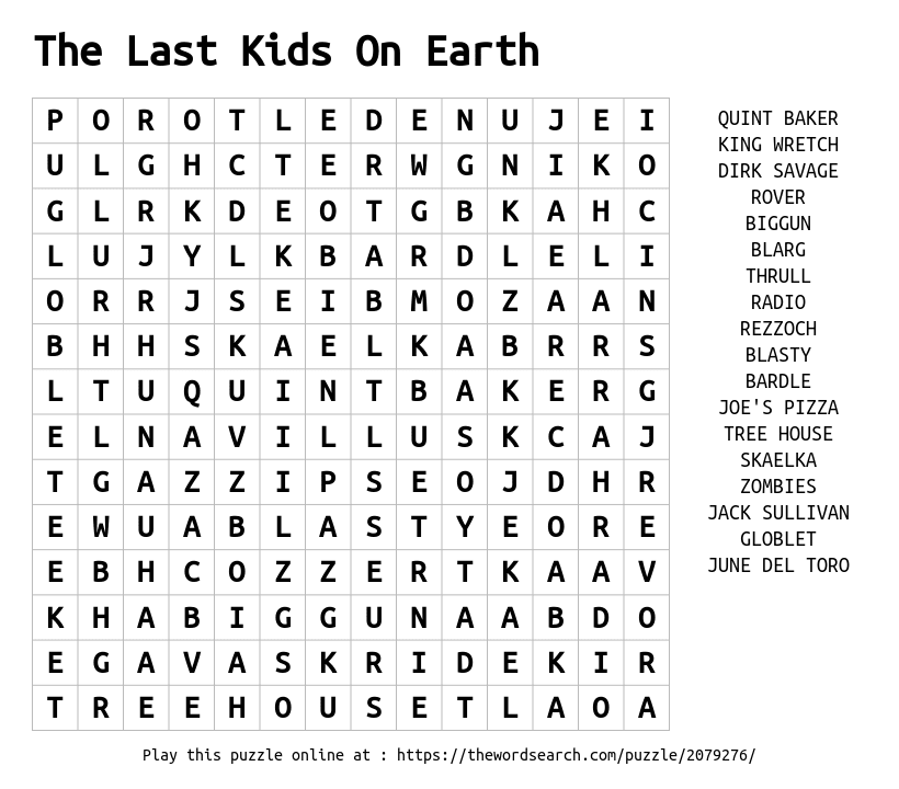 parting words word search puzzle