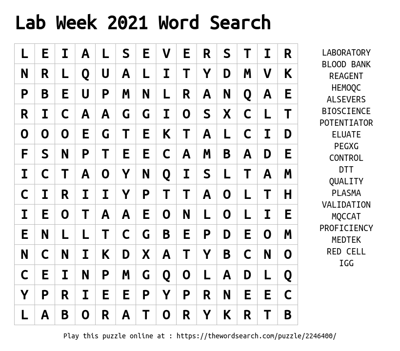 Puzzle Week 2021: All The Information 