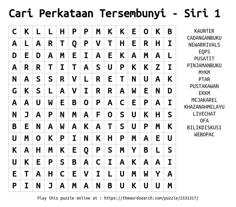 perkataan tersembunyi bahasa melayu