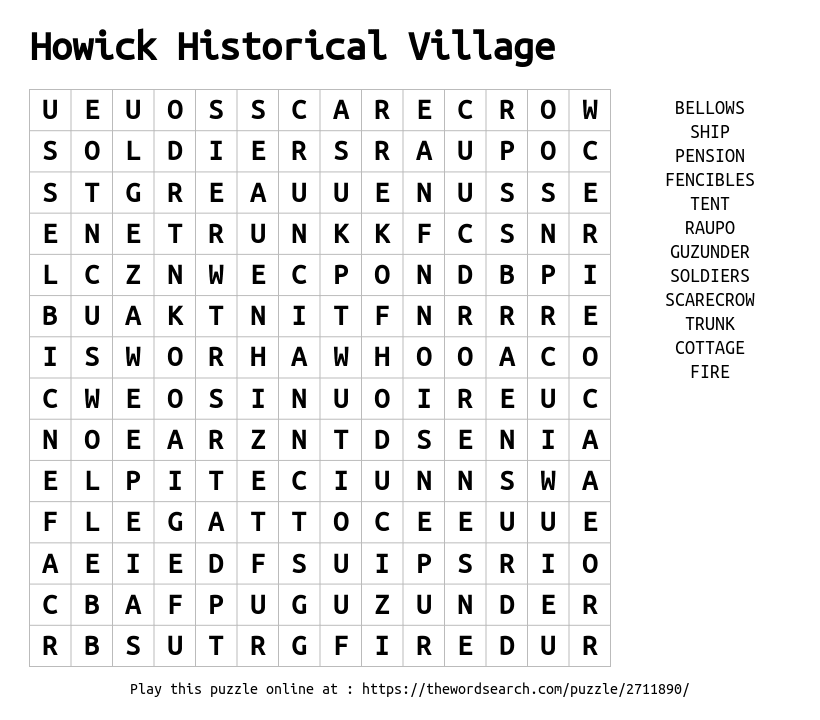 download-word-search-on-howick-historical-village