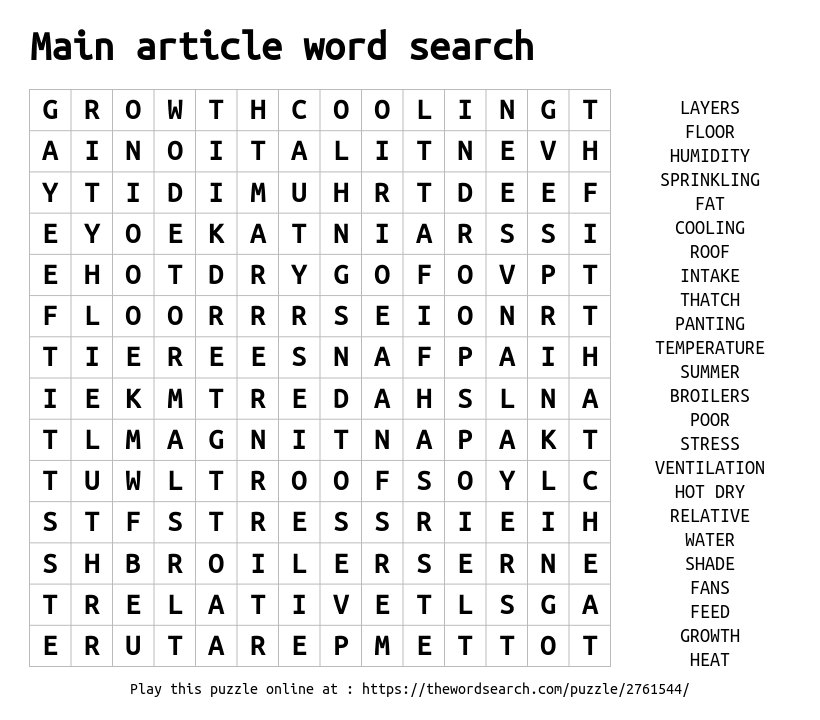 Download Word Search On Main Article Word Search