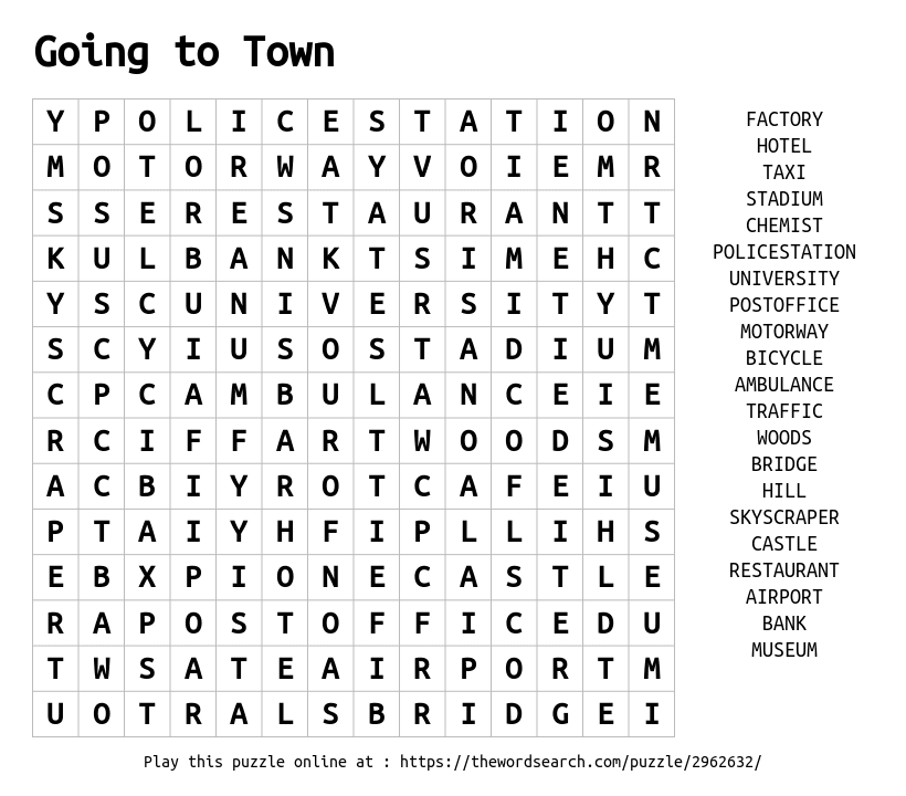 going-to-town-word-search