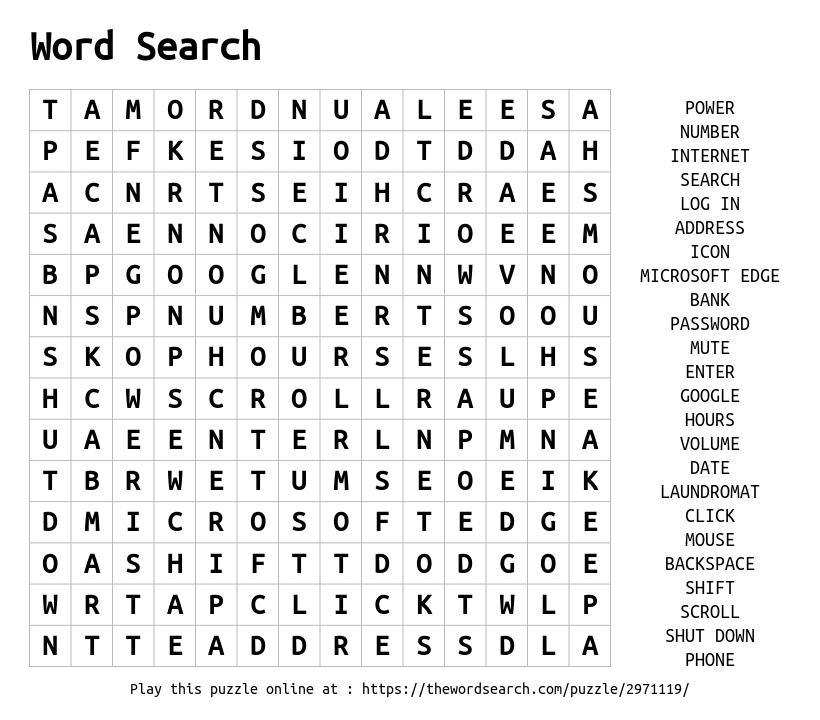 Download Word Search on Word Search