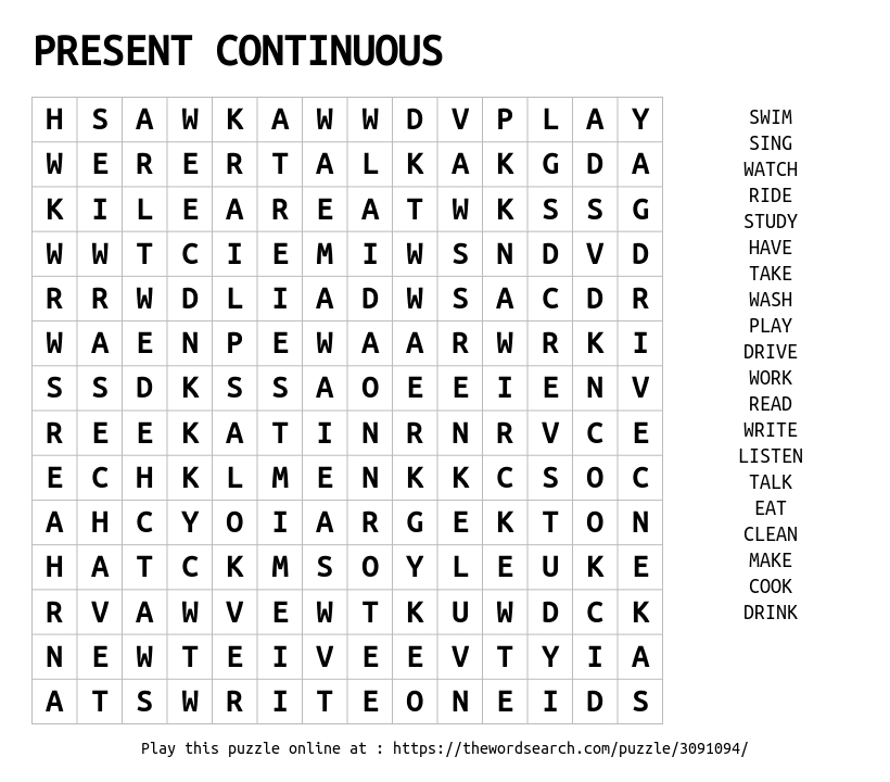 download-word-search-on-present-continuous