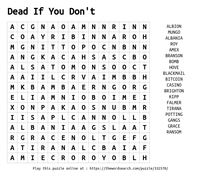 Download Word Search On Dead If You Don T