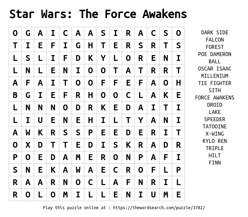 download word search on star wars the force awakens