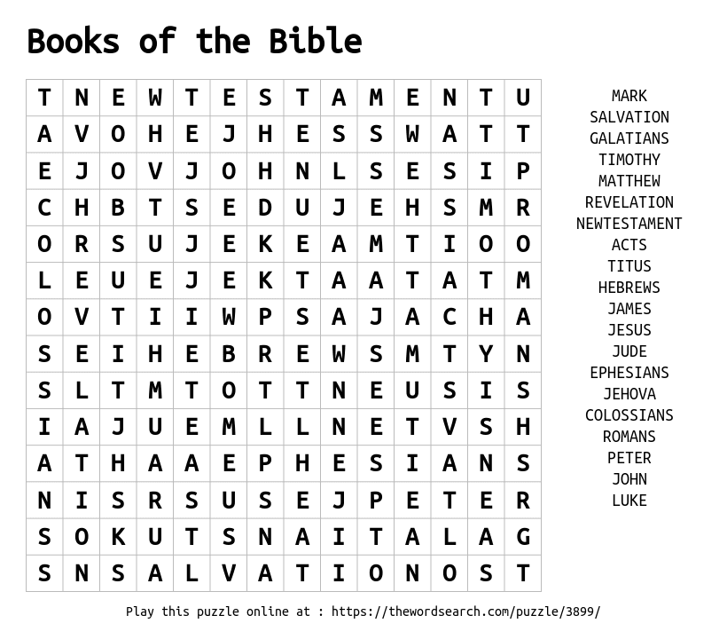 download word search on books of the bible