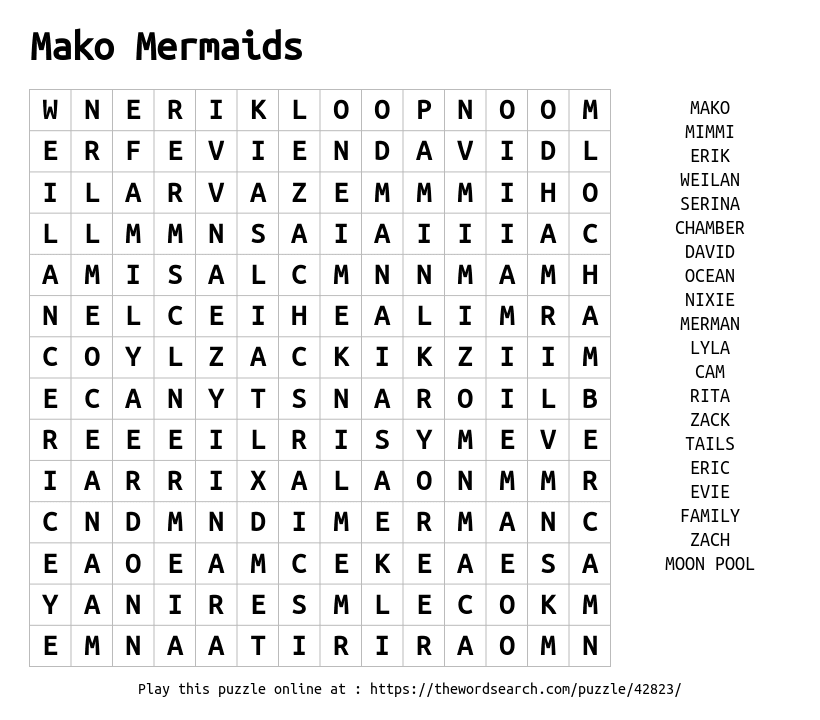 Mako Mermaids: Mako Mermaids - online puzzle