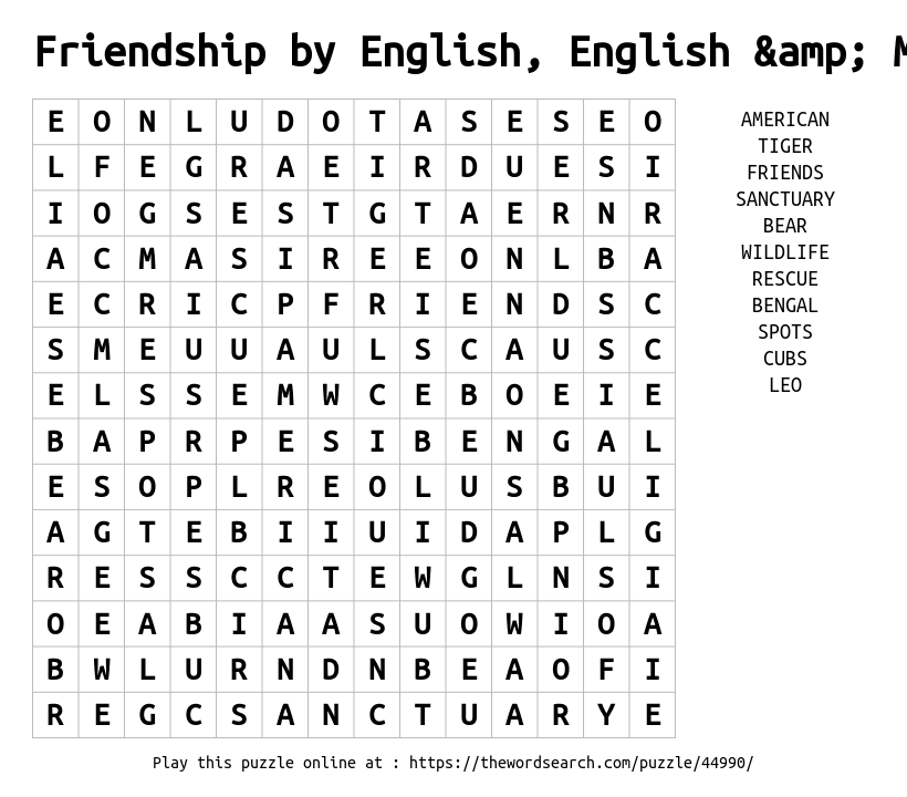 friendship word