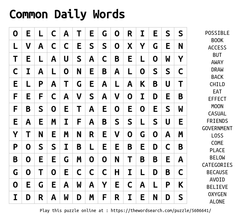 download-word-search-on-common-daily-words