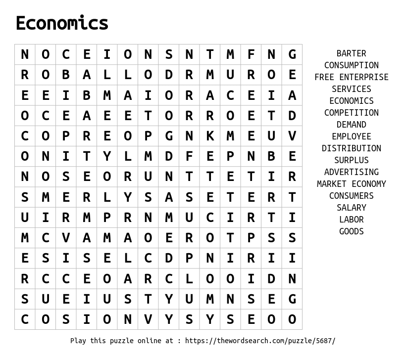 download-word-search-on-economics