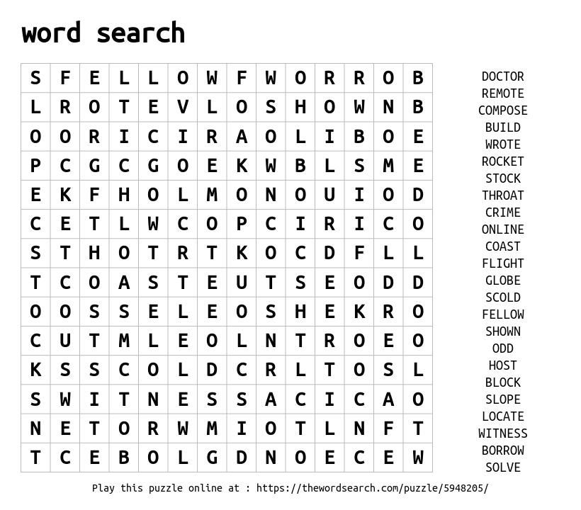 Download Word Search on word search