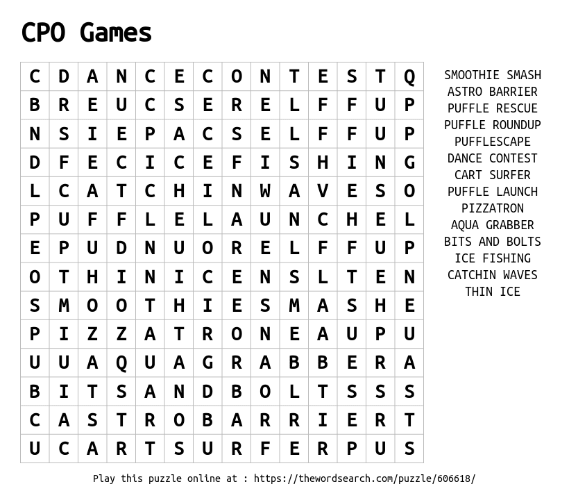 Word Search Puzzles - Online Word Games - Printable & Free