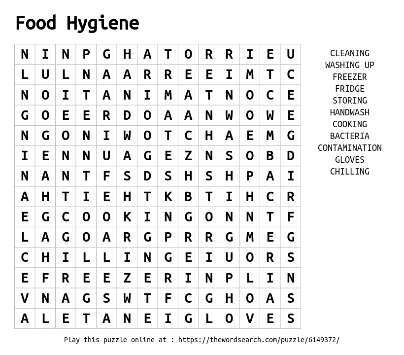 food-hygiene-word-search