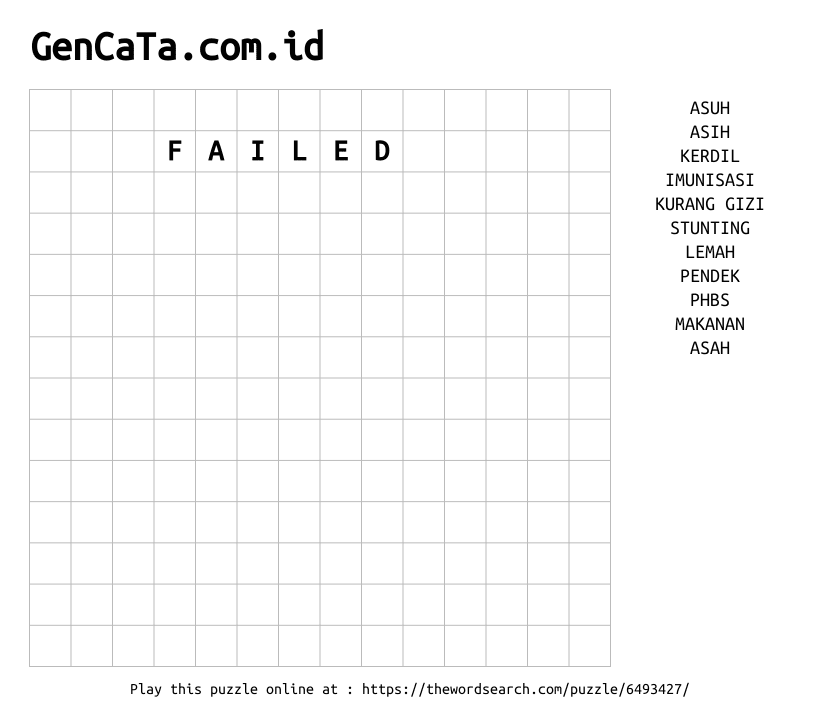 Word Search on GenCaTa.com.id