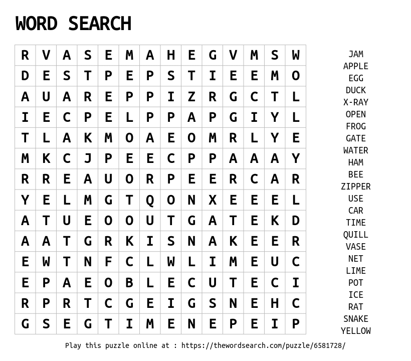 Download Word Search on WORD SEARCH