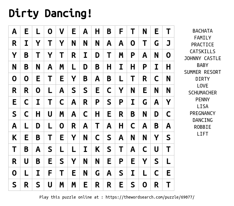 download-word-search-on-dirty-dancing