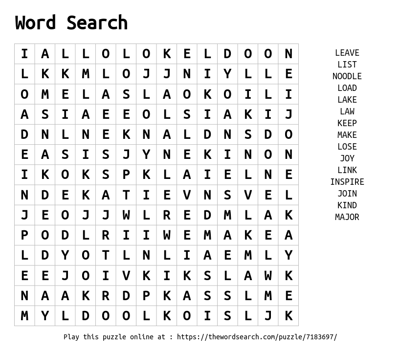 Download Word Search on Word Search