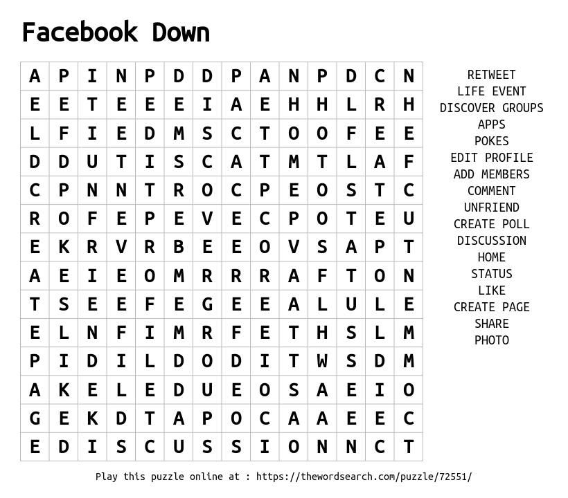 Download Word Search On Facebook Down