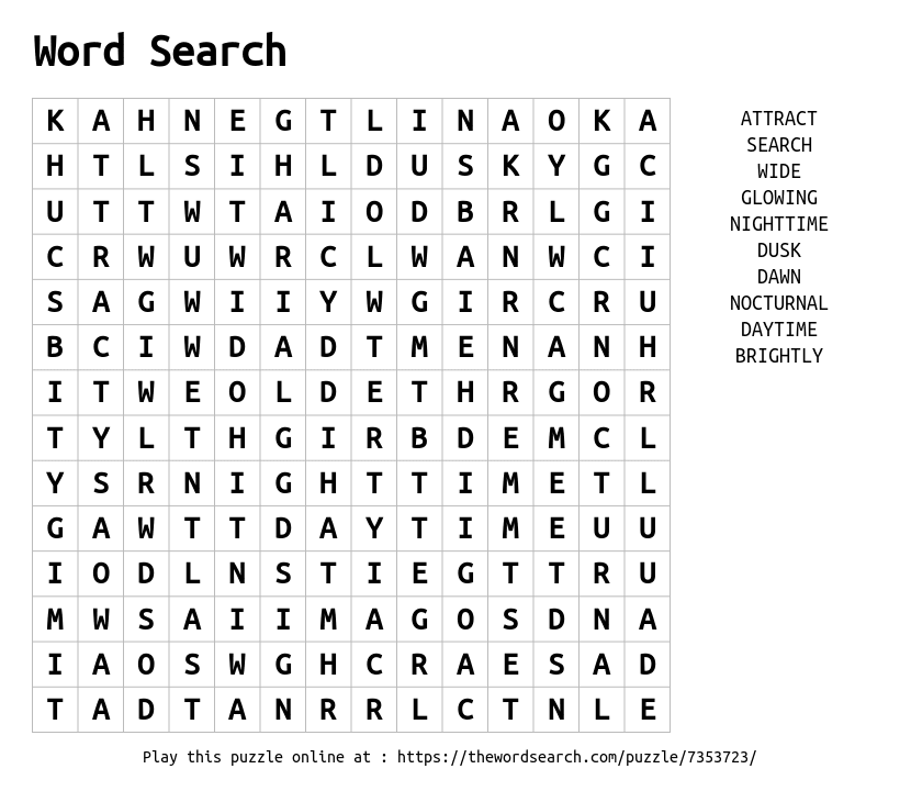 Download Word Search on Word Search