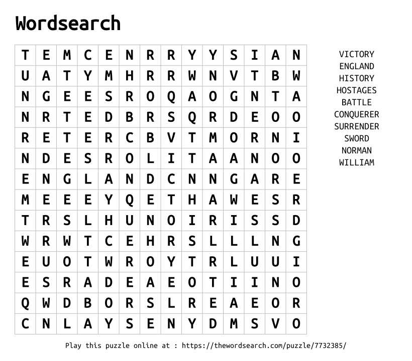 Word Search on Wordsearch