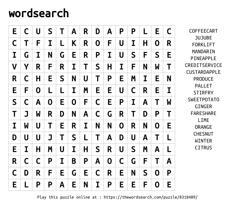 Word Search on wordsearch