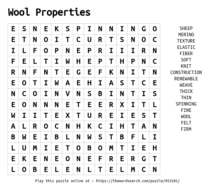 wool-properties-word-search