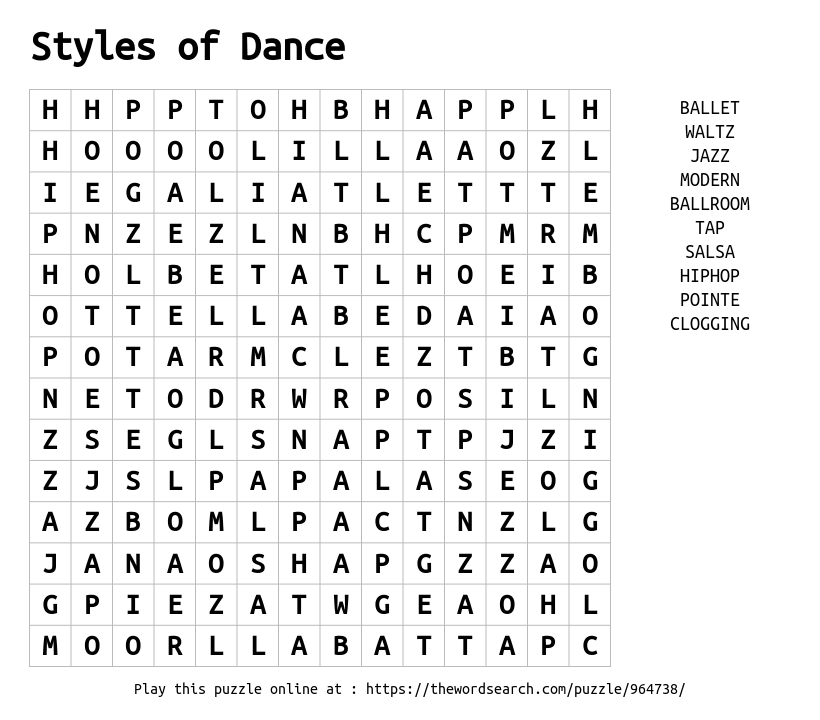 download-word-search-on-styles-of-dance