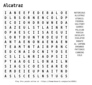 Word Search on Alcatraz