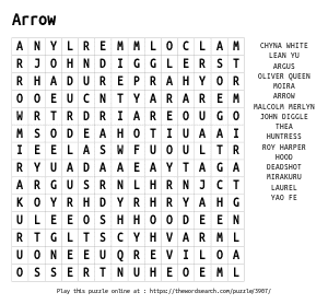Word Search on Arrow