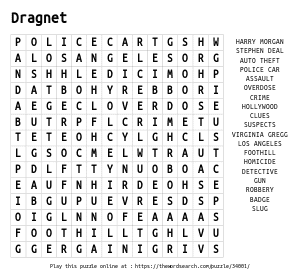 Word Search on Dragnet