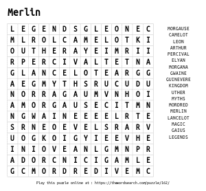 Word Search on Merlin