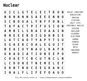 Word Search on Nuclear