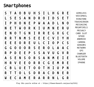 Word Search on Smartphones