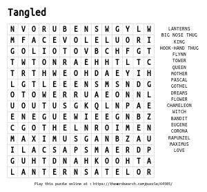 Word Search on Tangled