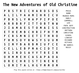 Word Search on The New Adventures of Old Christine